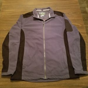 Sunice Typhoon Zephal Golf Rain Jacket Mens XL Full Zip Grey Black Windbreaker